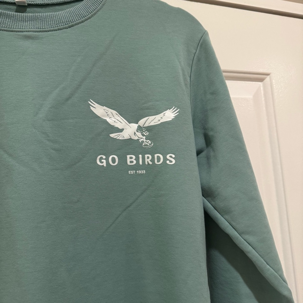 Philadelphia Eagles Women’s Sweatshirt, Go Birds, Football Medium - Picture 3 of 4